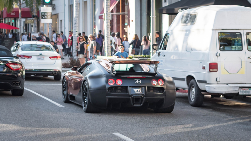 Rose gold and matte black, because LA